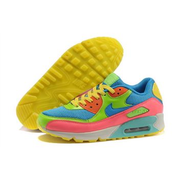 Nike Air Max 90 Men Green Yellow Running Shoes Online Shop